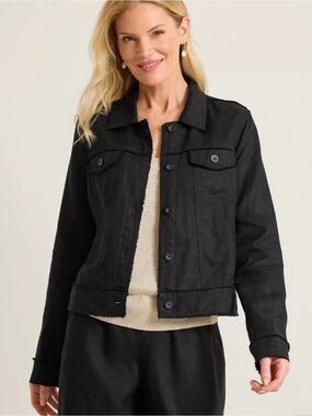 Tommy Bahama Two Palms Raw Edge Linen Jacket